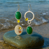 Sabrina Silver Dangle Earrings