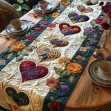 Hearts in Bloom Quilted Table Runner