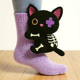 Georgia - Black Cat-Themed Socks