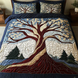 Forest Harmony 3-Piece Quilted Bedding Set