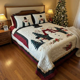 Frozen Friends 3-Piece Quilted Bedding Set