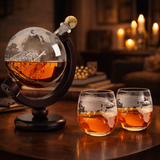 World Map Edition House Whisky with 2 Glasses