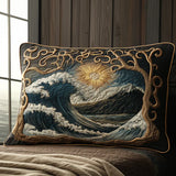 Ocean Pulse Quilted Pillowcase