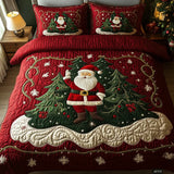 Santa's Workshop World 3-Piece Quilted Bedding Set