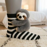 Sofia - Striped High-Cut Socks