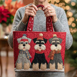Handcrafted Bag - Trio of Schnauzers Design